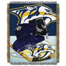 Predators OFFICIAL National Hockey League; "Home Ice Advantage" 48"x 60" Woven Tapestry Throw by The Northwest Company