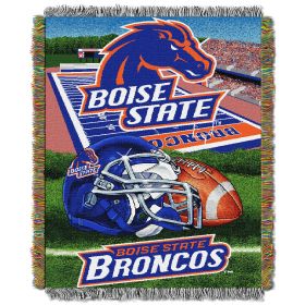 Boise State OFFICIAL Collegiate "Home Field Advantage" Woven Tapestry Throw