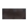 Two Door Glass Cabinet Glass Display Cabinet with 3 Shelves, Black
