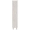 CD Cabinet HAMAR White 17.7"x7.1"x39.4" Solid Wood Pine